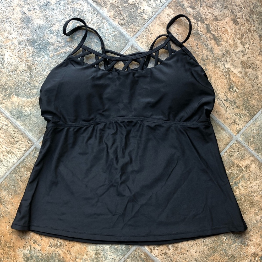 Black Swim Top